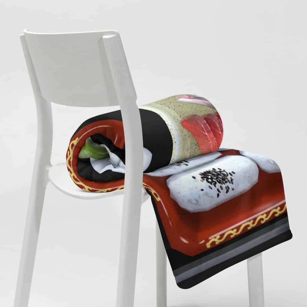 Bento Box Fleece Throw Blanket