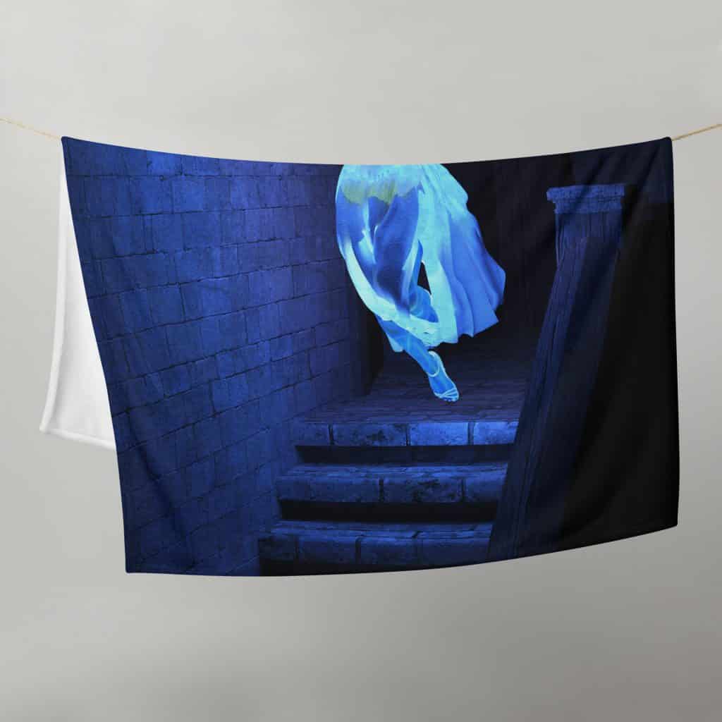 Ghost Bride Fleece Throw Blanket