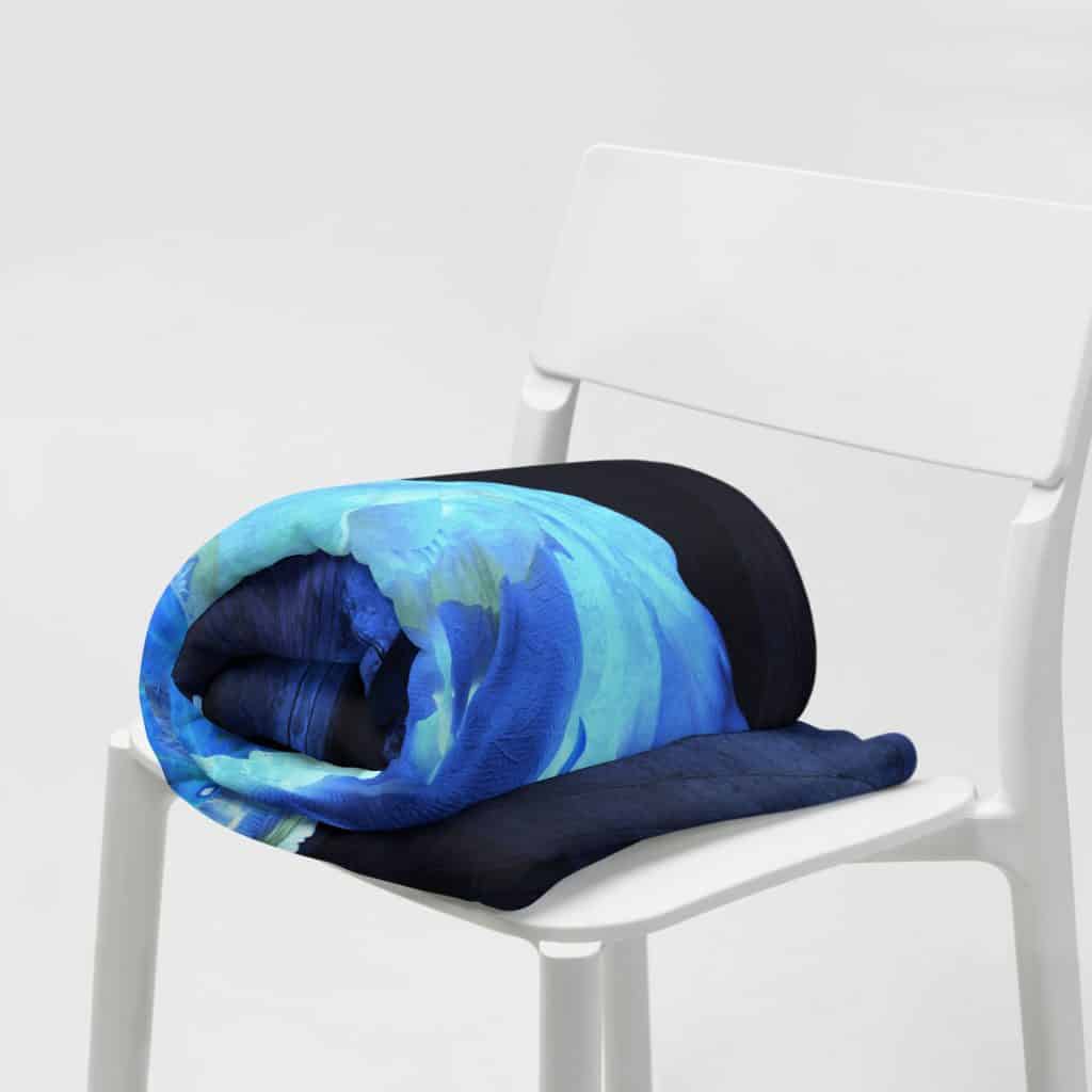 Ghost Bride Fleece Throw Blanket