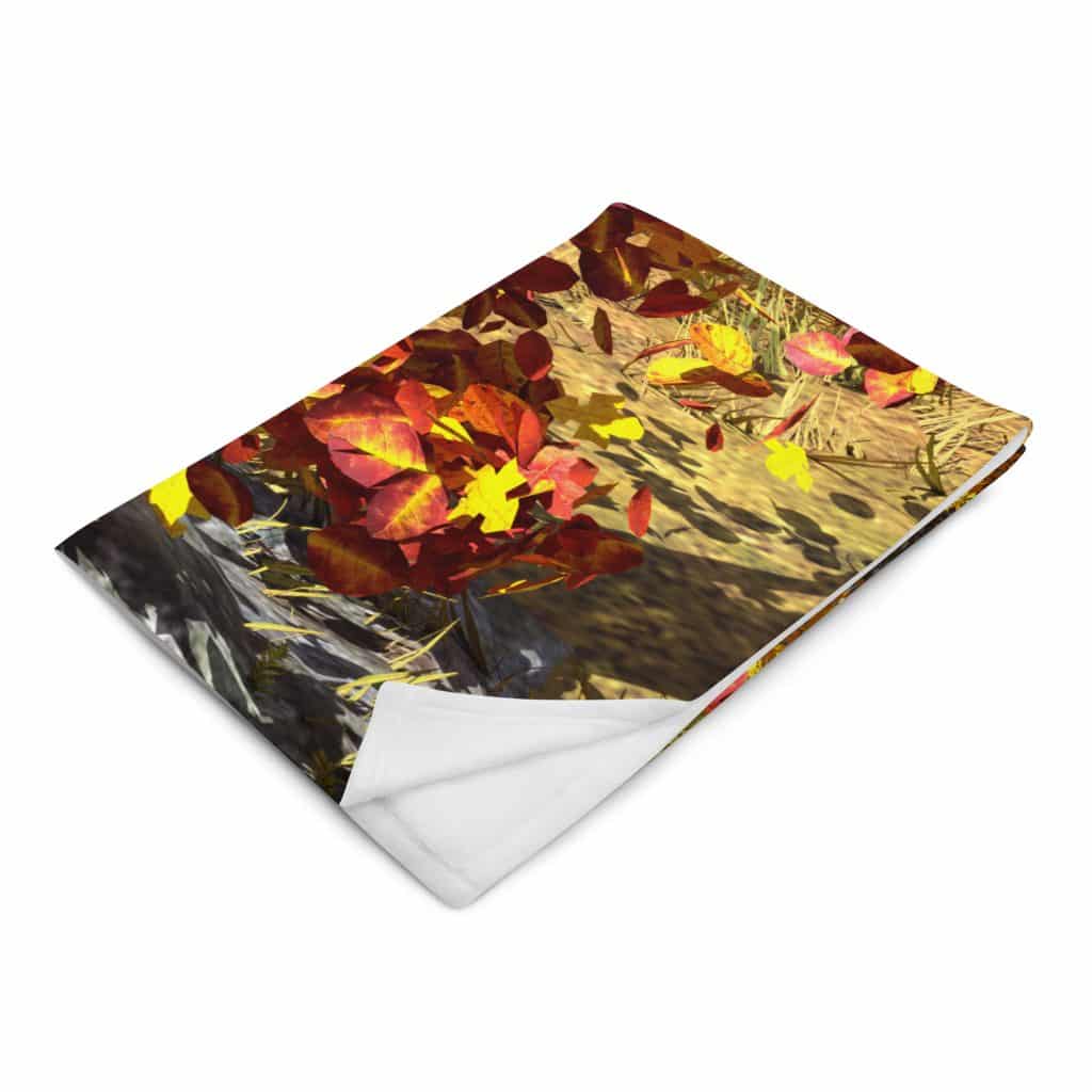Mother of Autumn Fleece Throw Blanket