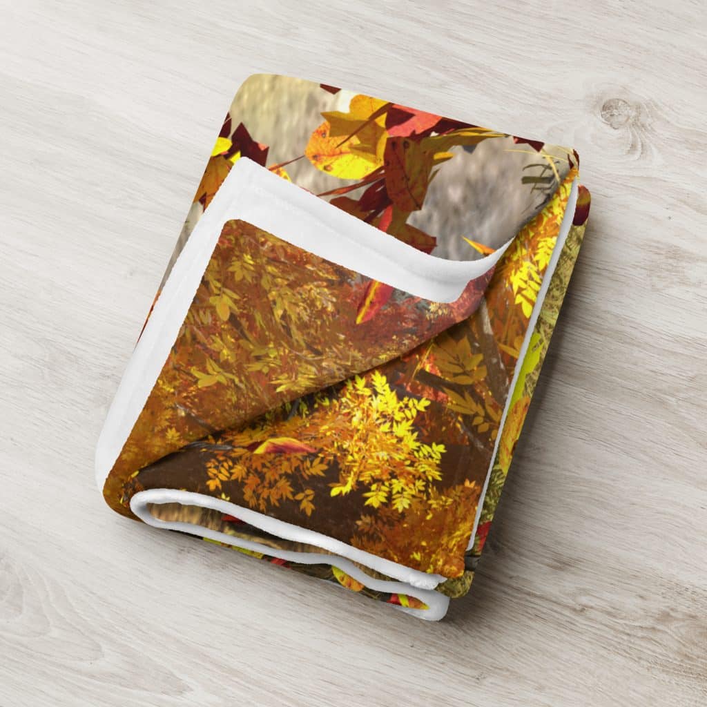 Mother of Autumn Fleece Throw Blanket