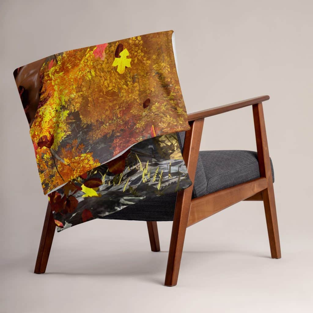 Mother of Autumn Fleece Throw Blanket