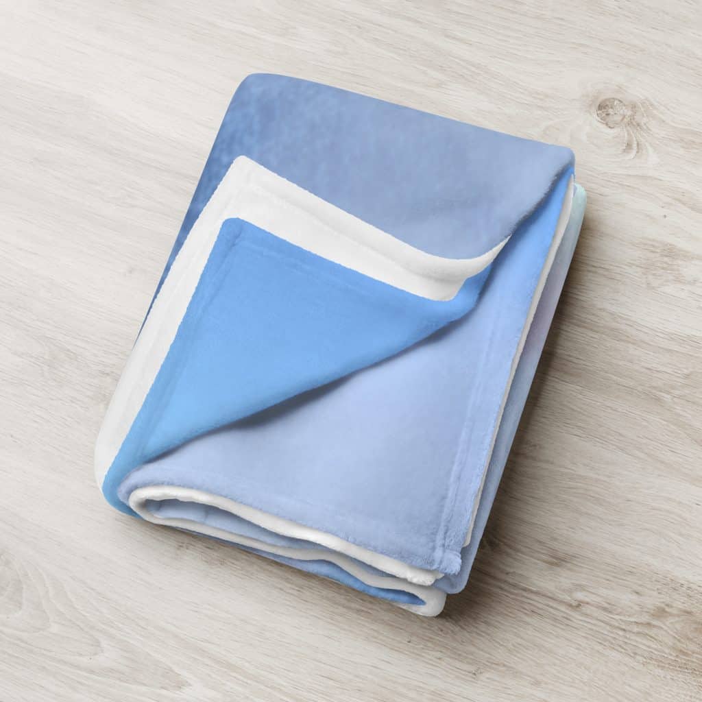 Mother of Rainbows Fleece Throw Blanket