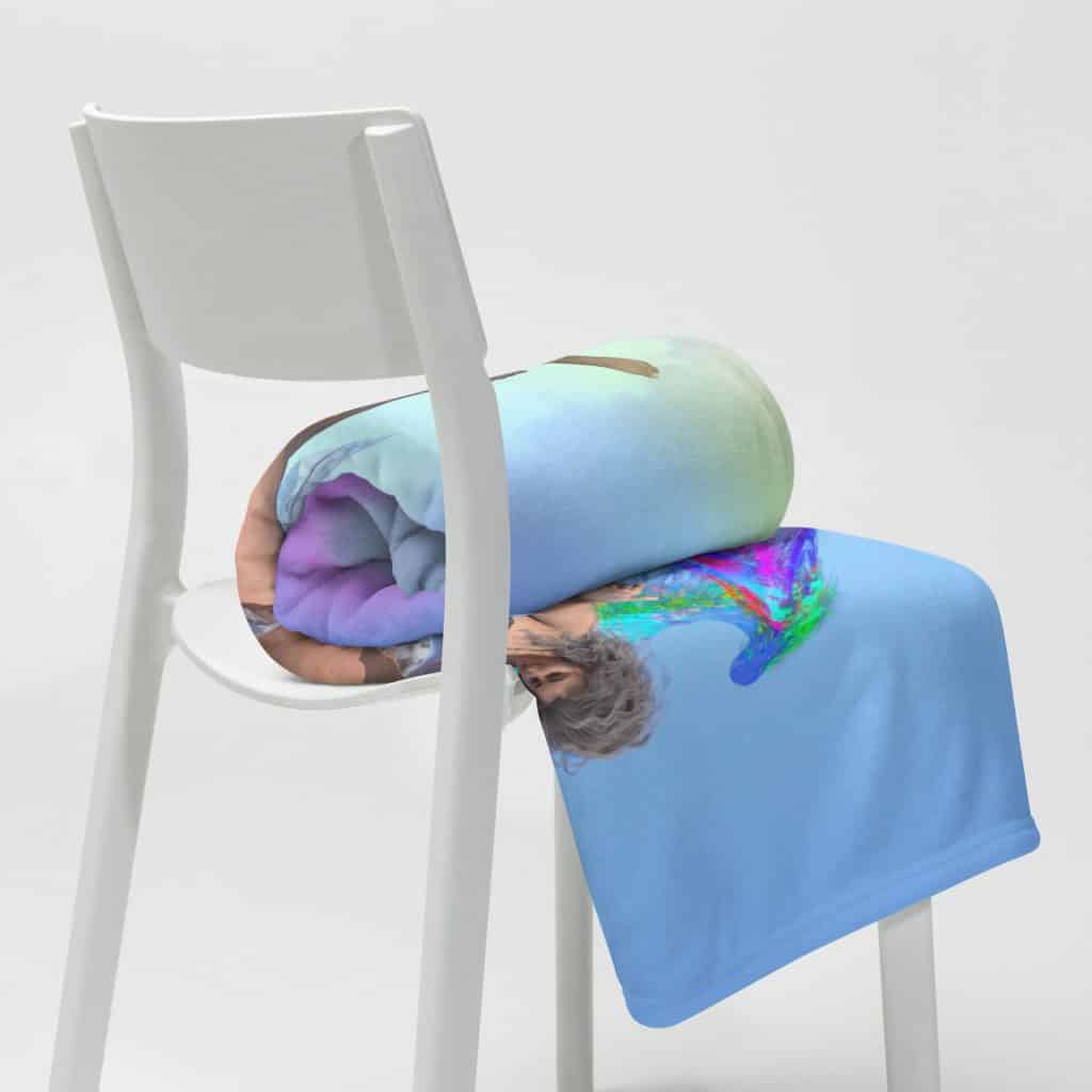 Mother of Rainbows Fleece Throw Blanket