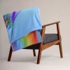 Mother of Rainbows Fleece Throw Blanket