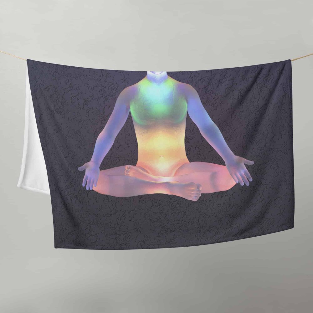 Chakras Fleece Throw Blanket - Image 4