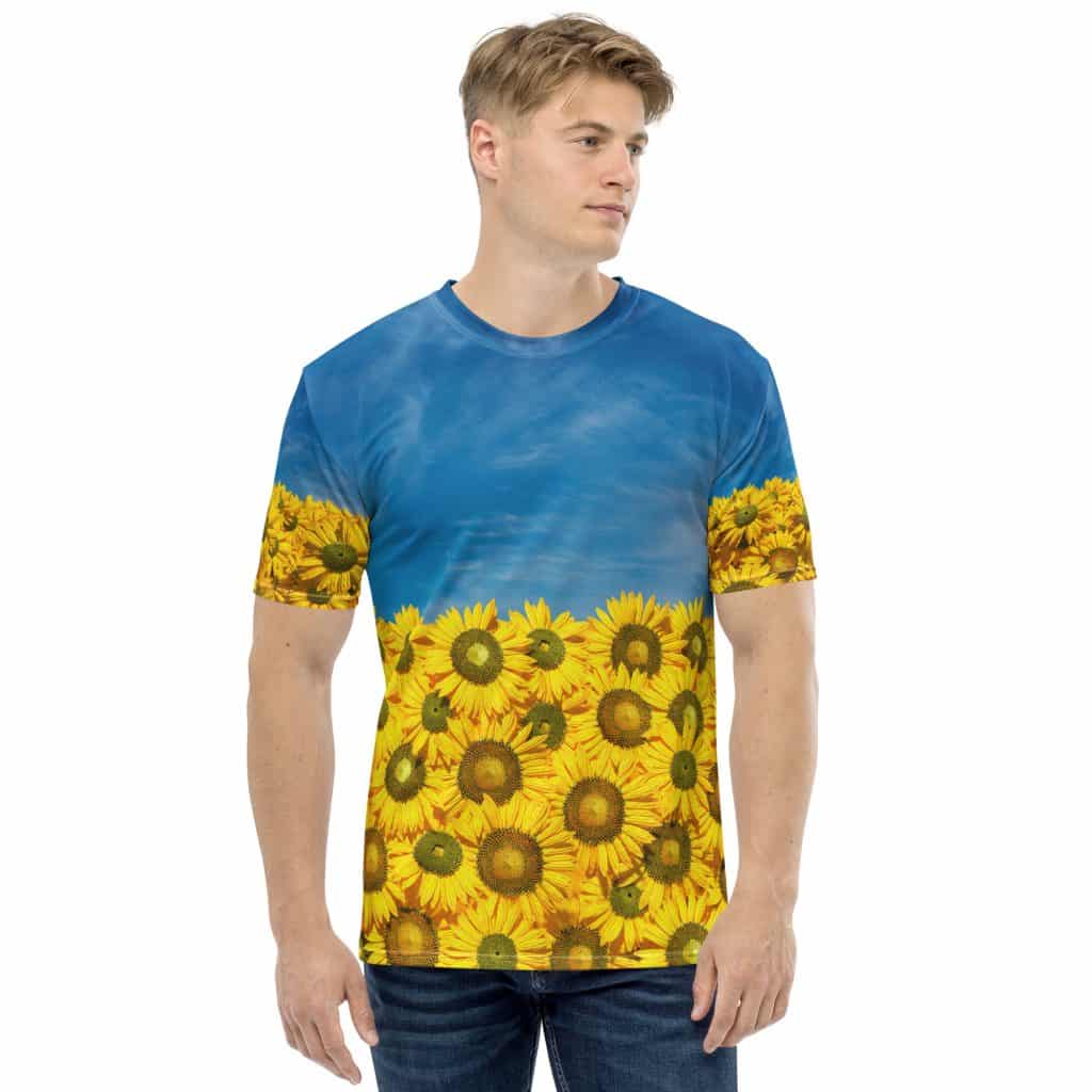 Sunflowers and Sky T-Shirt (Men's)