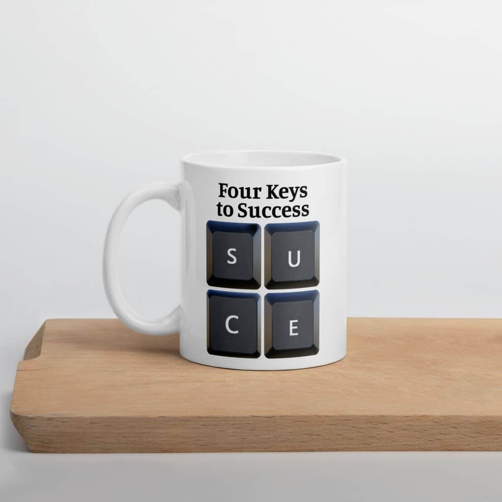 Four Keys to Success Mug