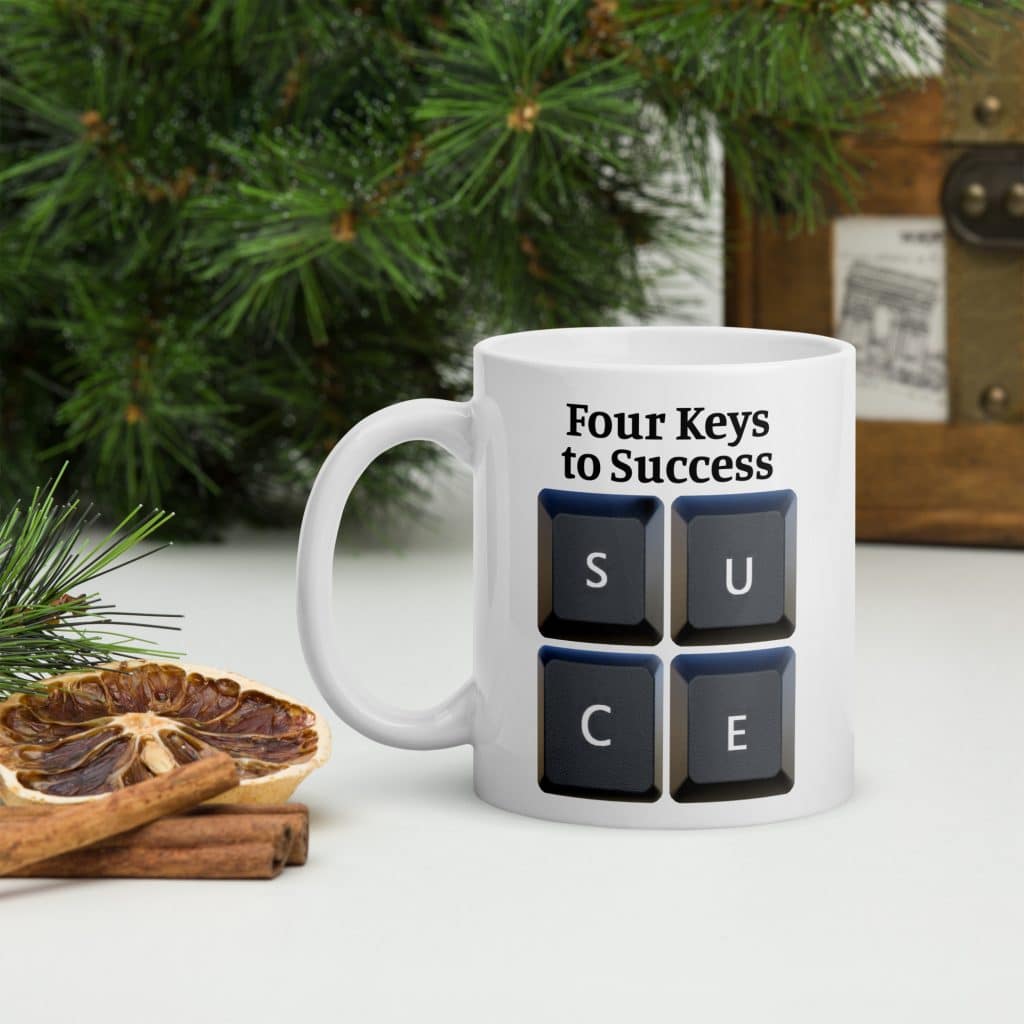 Four Keys to Success Mug