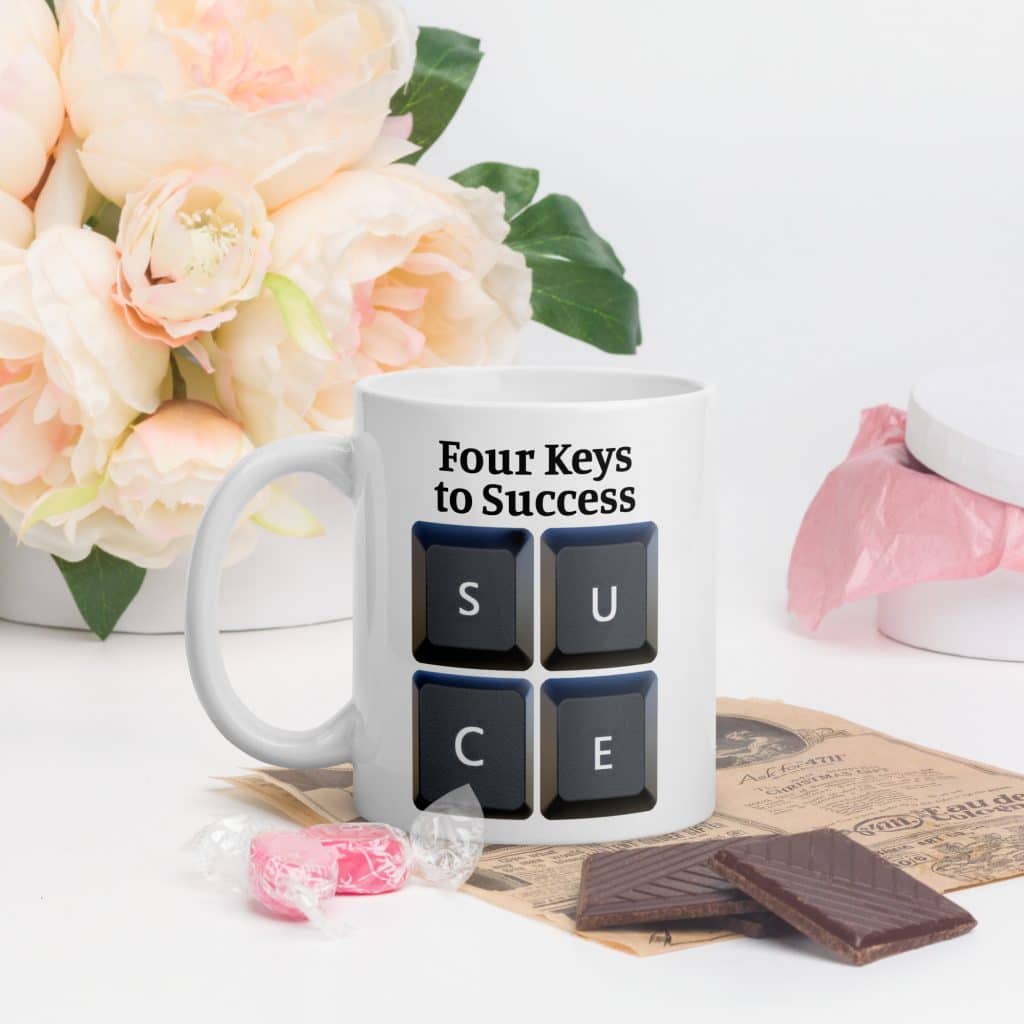 Four Keys to Success Mug