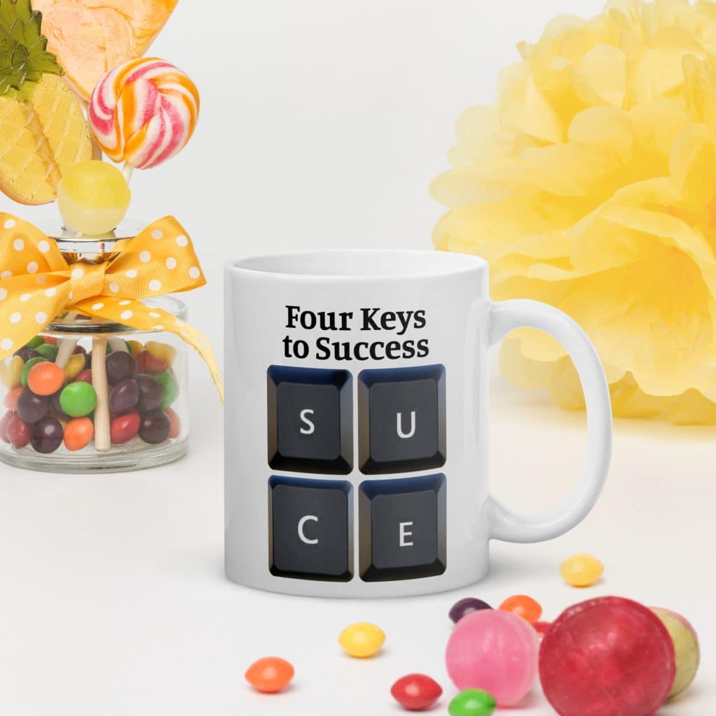 Four Keys to Success Mug