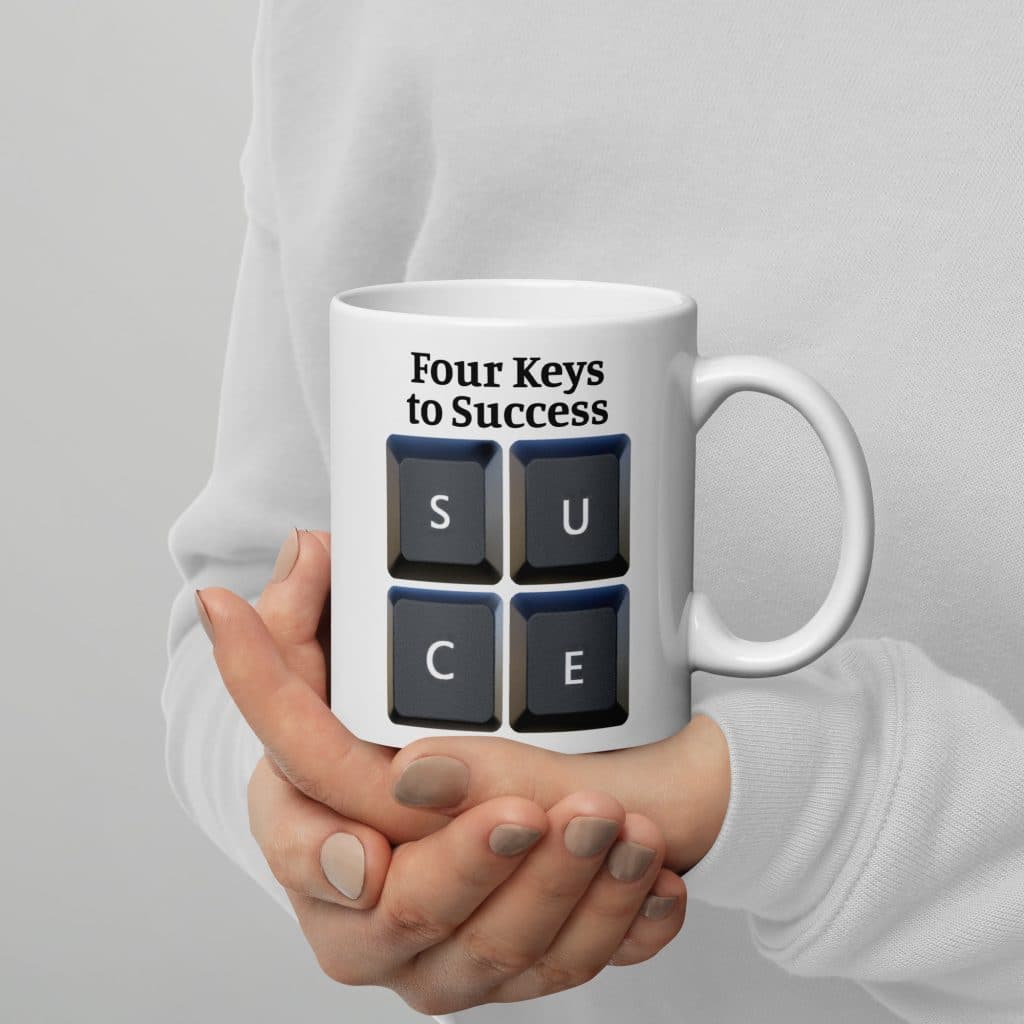 Four Keys to Success Mug