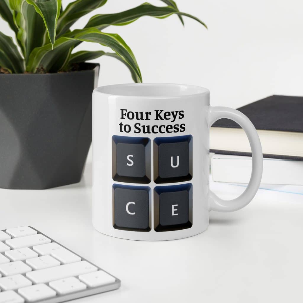 Four Keys to Success Mug