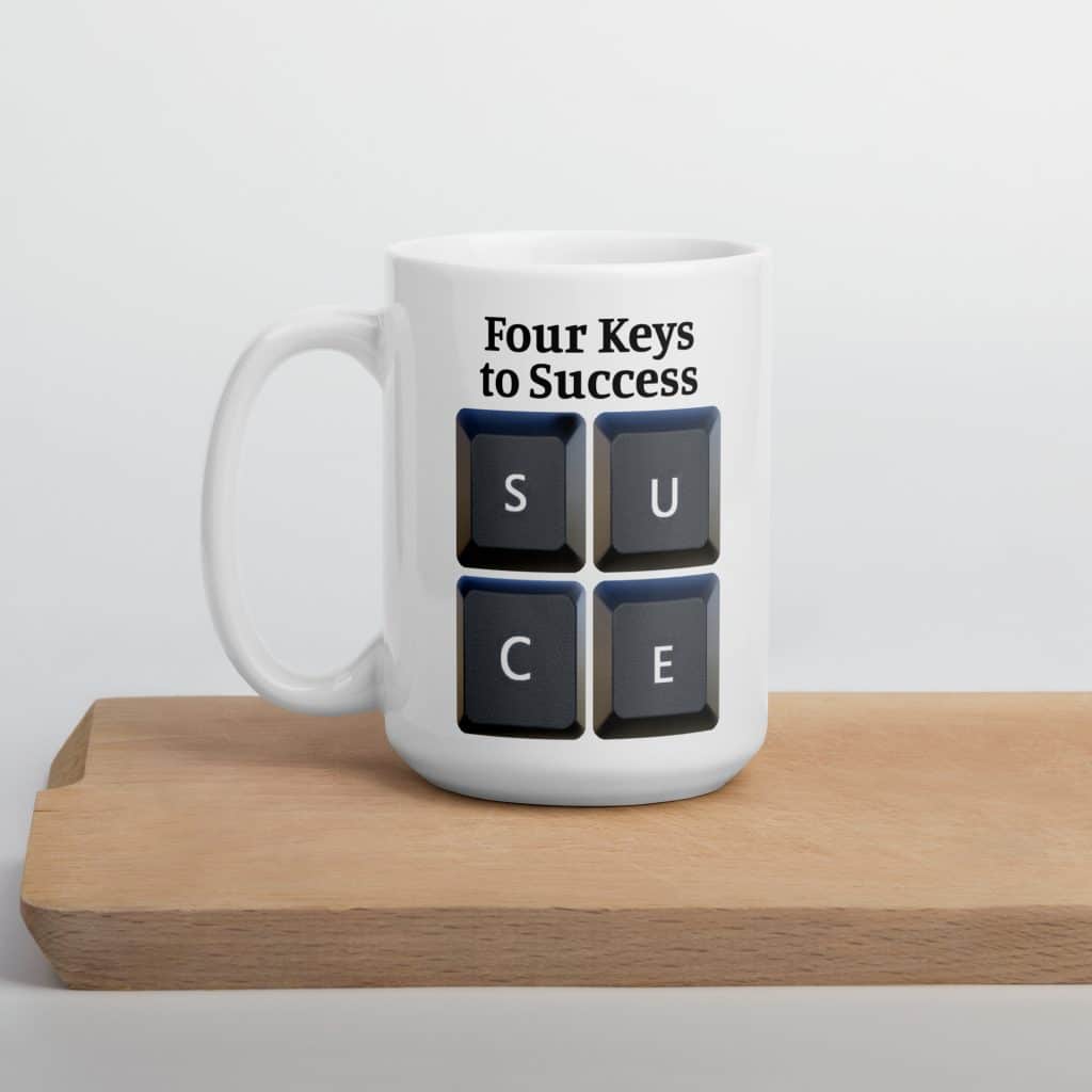 Four Keys to Success Mug