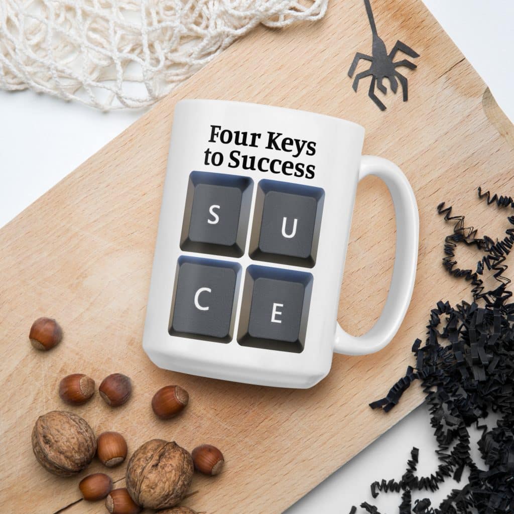 Four Keys to Success Mug