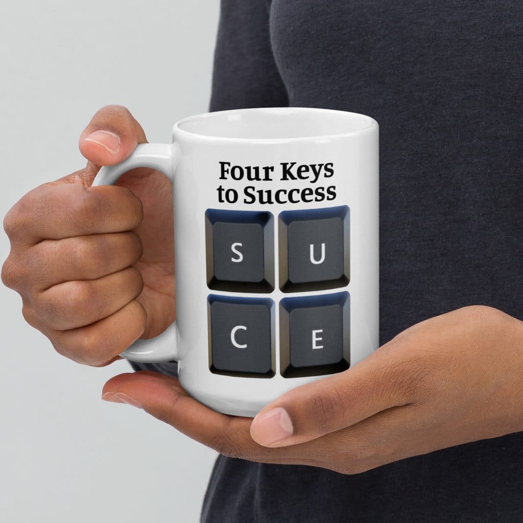 Four Keys to Success Mug
