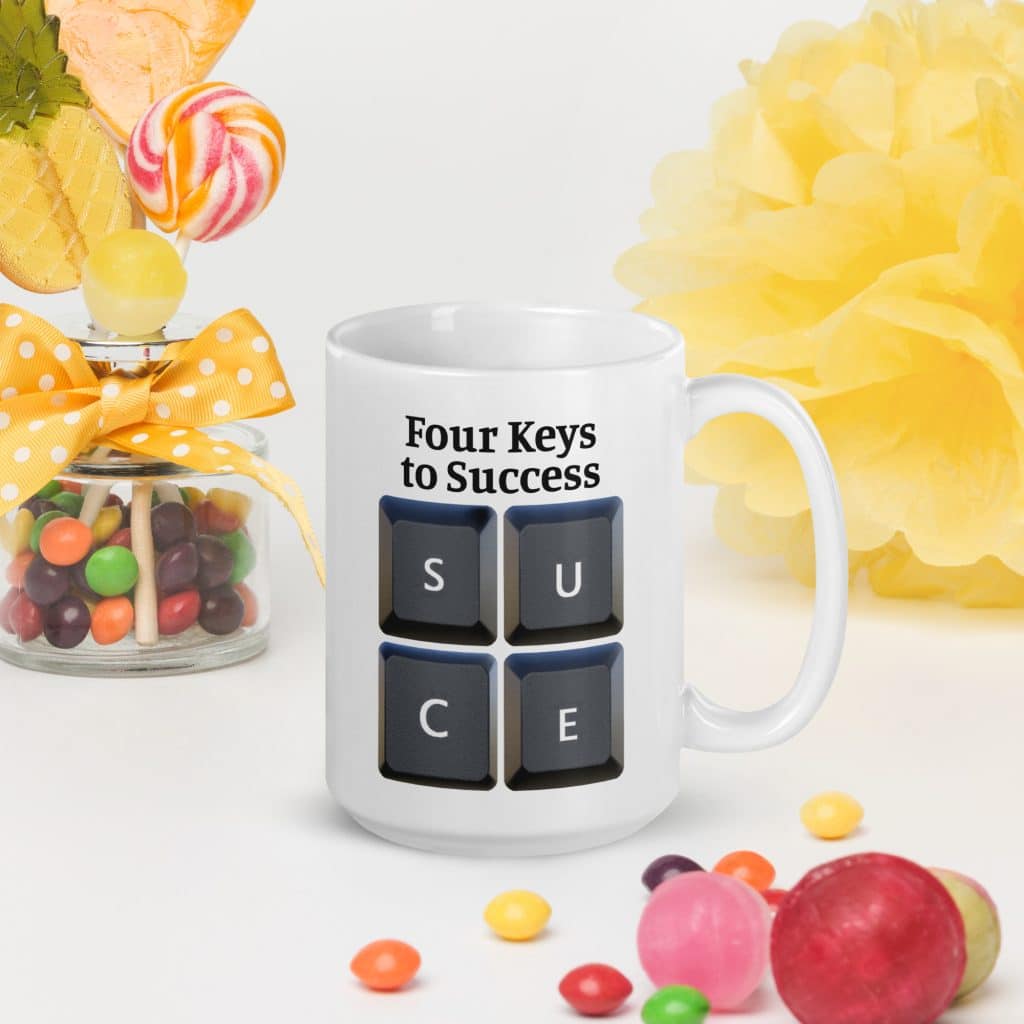 Four Keys to Success Mug