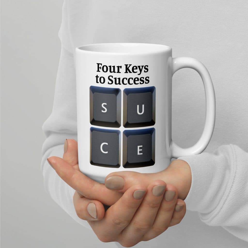 Four Keys to Success Mug
