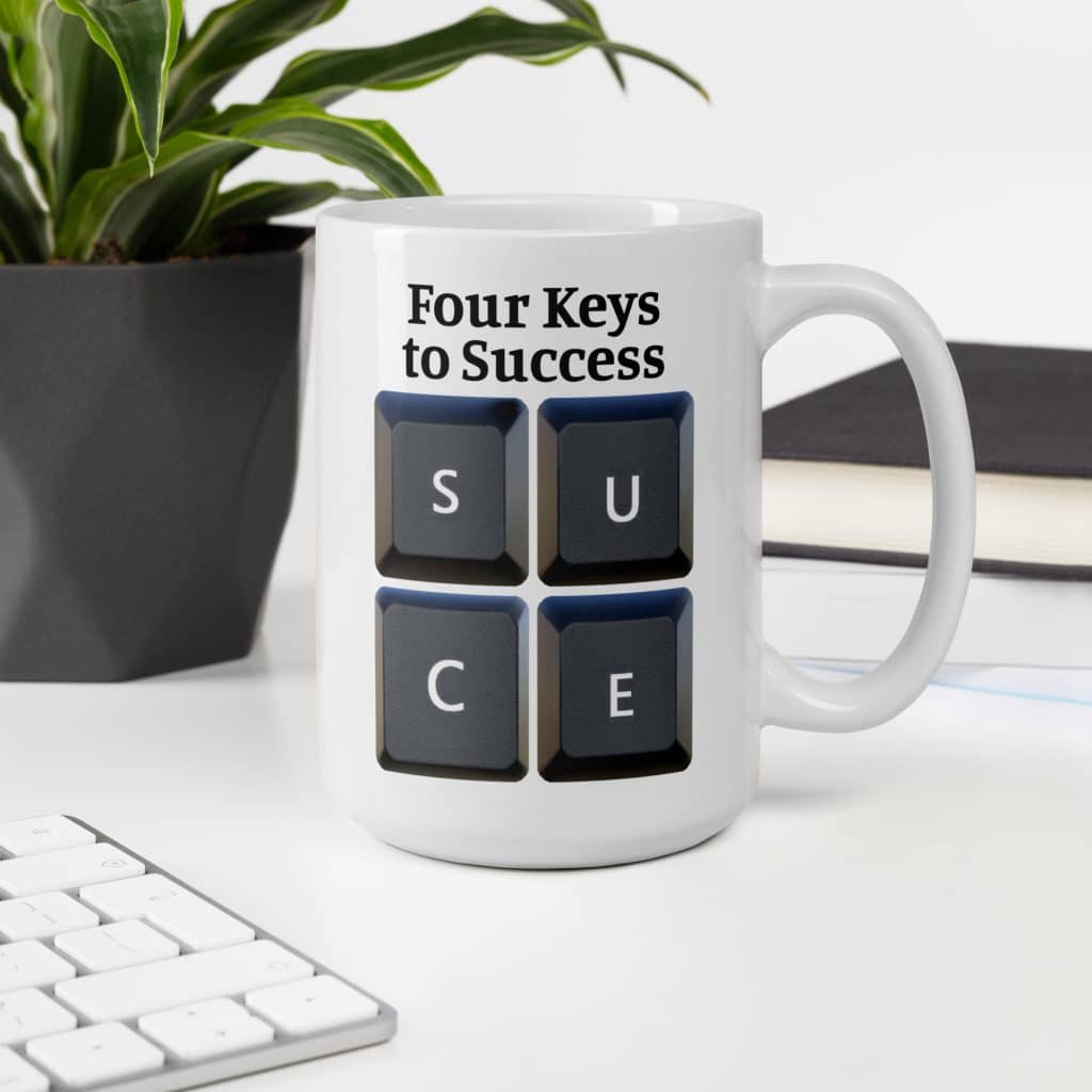 Four Keys to Success Mug