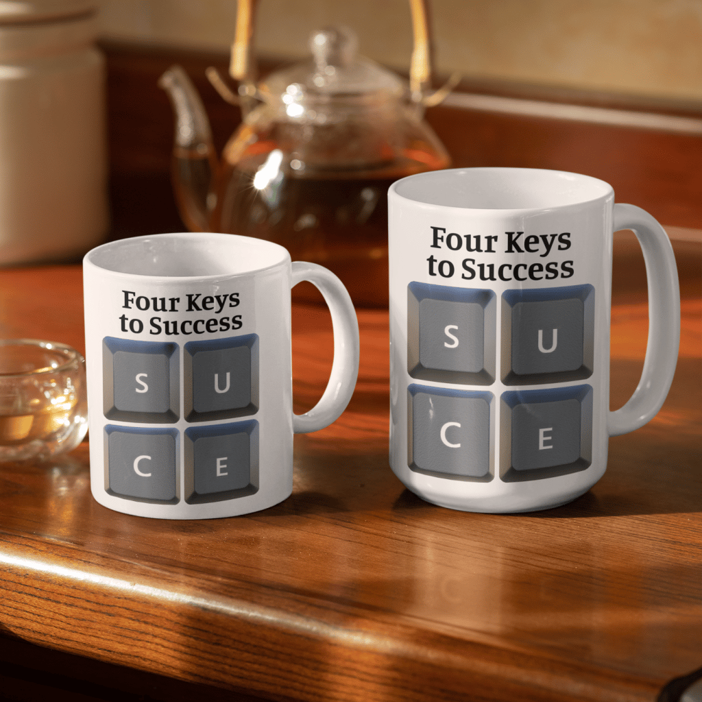 Four Keys to Success Mug