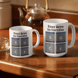 Four Keys to Success Mug