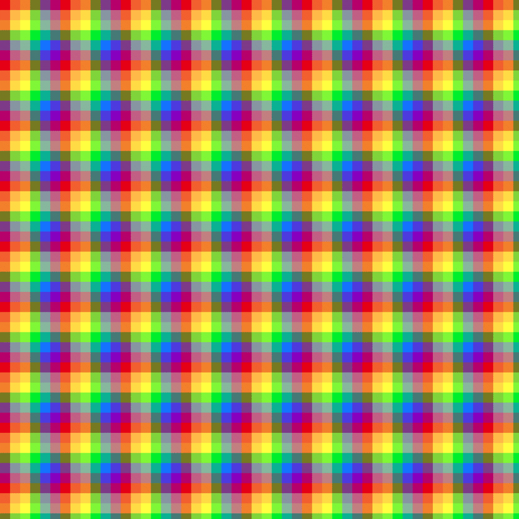 Pride flag rainbow plaid.