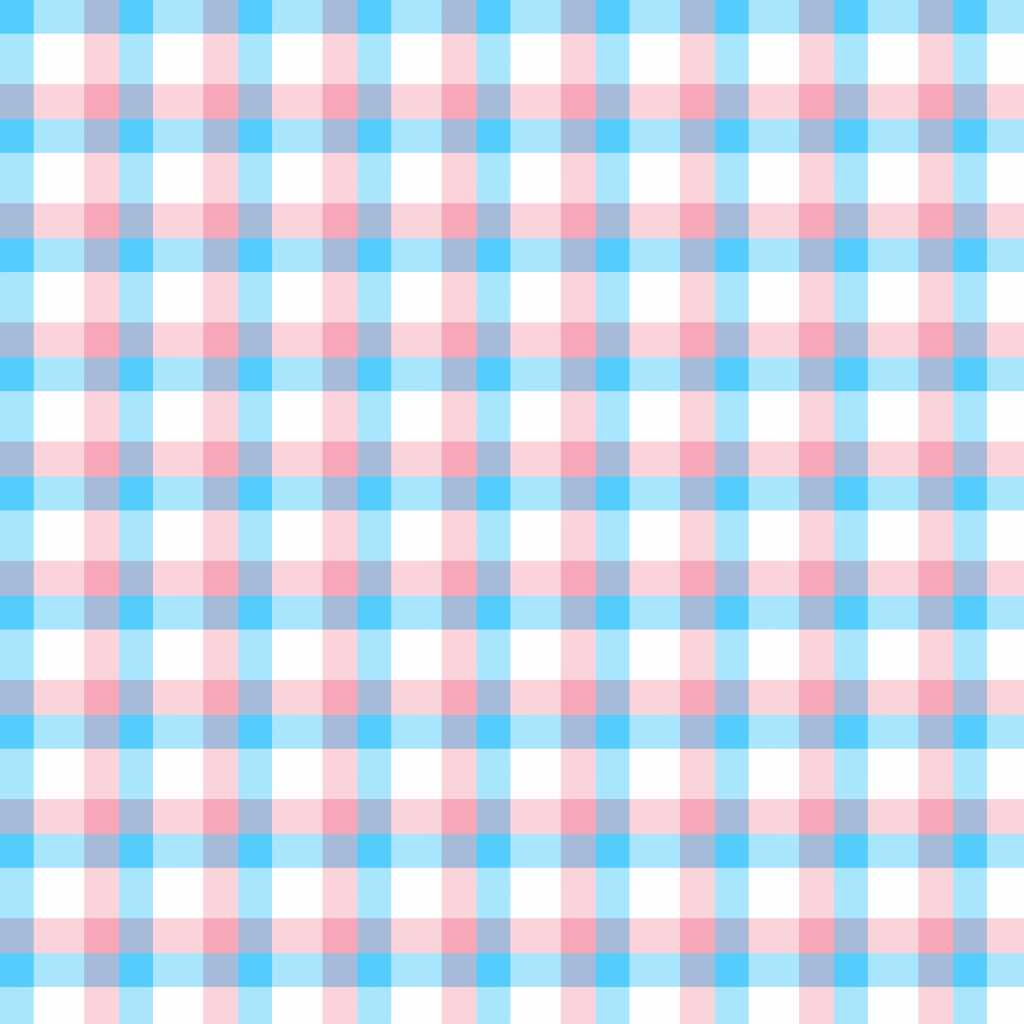 Trans pride plaid
